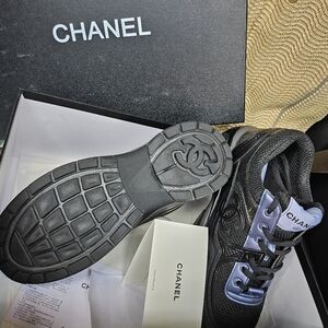 CHANEL gym shoes w/ extra CHANEL shoes strings